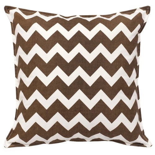 Greendale Home Fashions Orange Chevron 20x20 Cotton Canvas Throw Pillow Greendale Home Fashions Orange Chevron 20x20 Cotton Canvas Throw Pillow